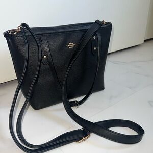 Coach Black Leather Women's Bag